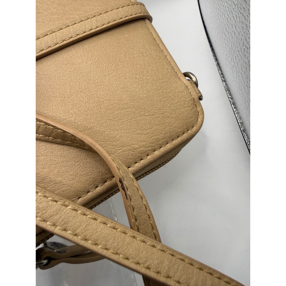 The Sak Iris Smartphone Crossbody Women OS Tan Good Crochet Vegan Leather Wallet - Picture 5 of 5
